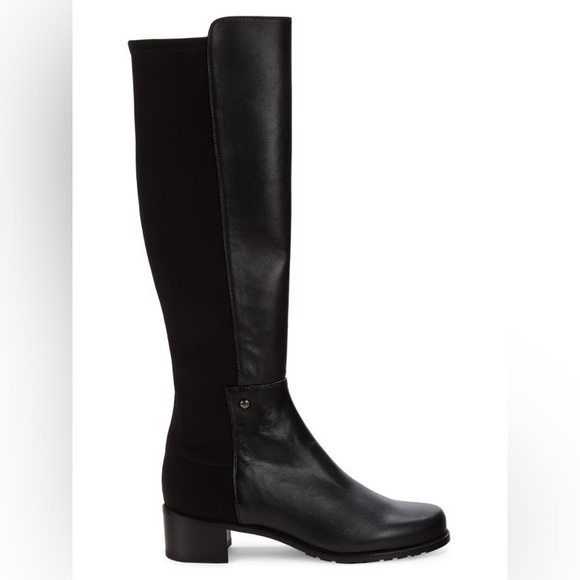 Stuart Weitzman Mezza Mezza Leather Knee-High Boots - Picture 1 of 9
